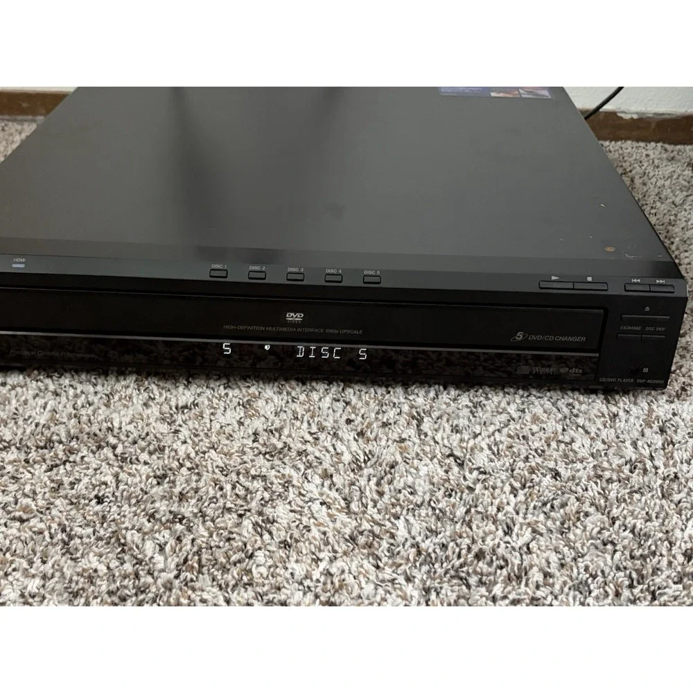 Sony 5 Disc Changer Player Carousel (DVP-NC800H DVD/CD (HDMI)) No Remote Works